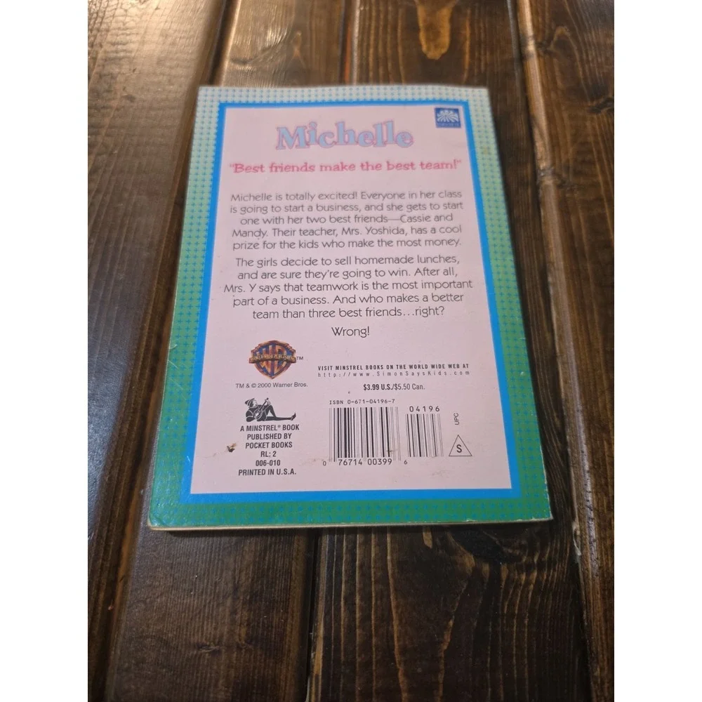 2000 Full House MICHELLE and Friends Unlucky In Lunch pb BOOK Mary Kate & Ashley